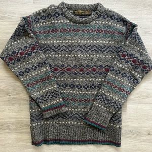Eddie Bauer men’s patterned knitted sweater size small